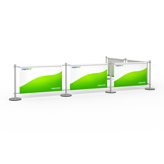 Bannière de café, disposition en L