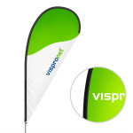 Beachflag® Tropfen, Hohlsaum schwarz - hervorragendes Preis-Leistungs-Verhältnis