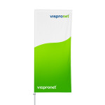 Drapeau sans/ avec mât Economy, fourreau imprimé