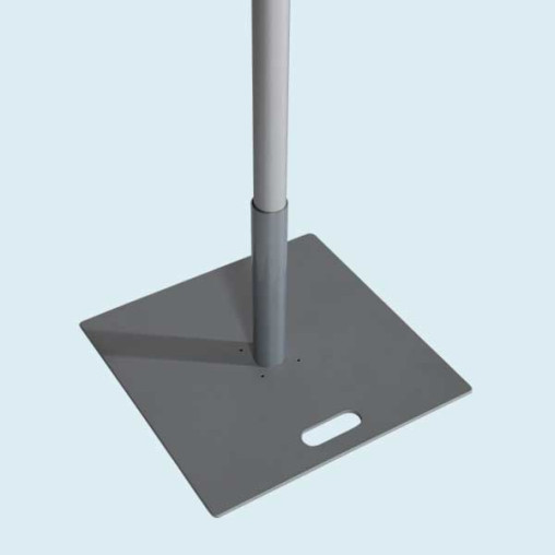 Platine avec manchon 55 x 55 cm/19,7 kg