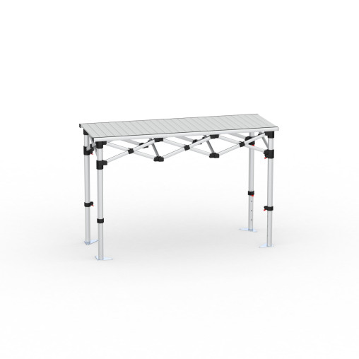 Table pliante en aluminium, 150 x 55 cm