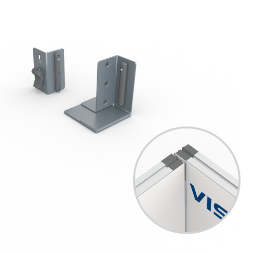 Set d'accessoires pour cadre Keder flex - Angle intérieur, coin gauche