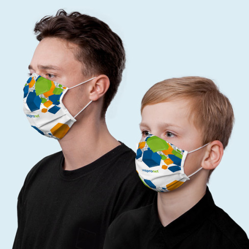 Masque barrière réutilisable - imprimable, tailles adulte et enfant