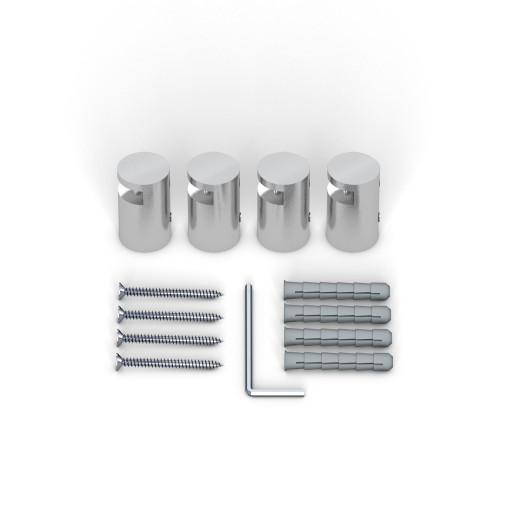 Klemmhalter Edelstahl ø 15 mm/15 mm für Plattenstärke 2-5 mm
