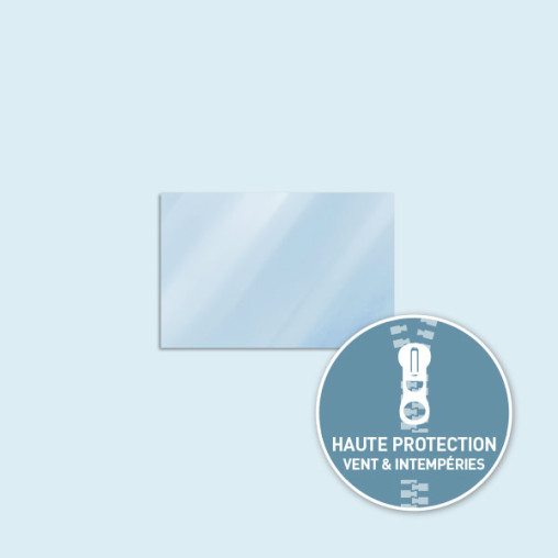 Paroi transparente pleine pour Eco, Basic & Select, individuelle