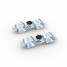 Collier de serrage double pince pour table pliante aluminium, lot de 2