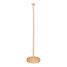 Présentoir drapeau de table - bois, assiette moulée - hauteur 42 cm