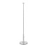Support drapeau de table télescopique chromé, hauteur 30-50 cm