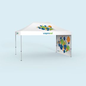 Tente pliable Select 3 x 4,5 m, imprimée - 1 cloison
