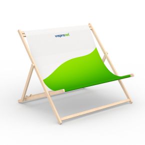 Chaise longue double en bois, sans accoudoirs