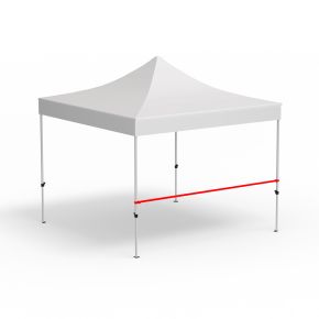Barre transversale pour paroi mi haute tente pliante Eco, longueur 3 m 