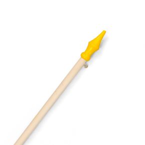Hampe à pointe jaune, longueur 200 cm, ø 28 mm