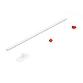 Support de drapeau 60°, à pointe rouge