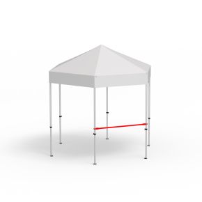 Barre transversale pour cloison mi-hauteur, longueur 1,5 m 