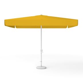 Petit parasol avec manivelle, carré – unicolore