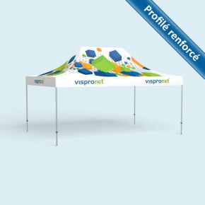 Pavillon pliable Premium 3 x 4,5 m, imprimé, sans cloisons
