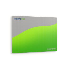 Impression sur composite aluminium, argent brossé - paysage
