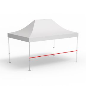 Barre transversale pour cloison mi-hauteur, longueur 4,5 m