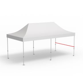 Barre transversale pour cloison mi-hauteur, longueur 3 m