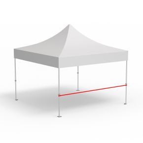 Barre transversale pour cloison mi-hauteur, longueur 4 m