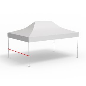 Barre transversale pour cloison mi-hauteur, longueur 4 m