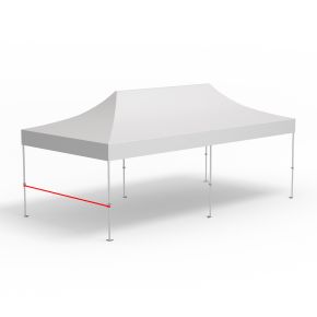 Barre transversale pour cloison mi-hauteur, longueur 4 m