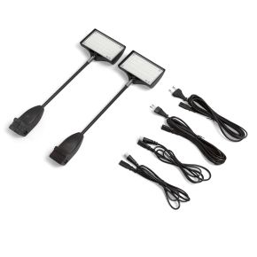 Spot LED pour mur d'affichage Pop Up scratch, noir, set de 2