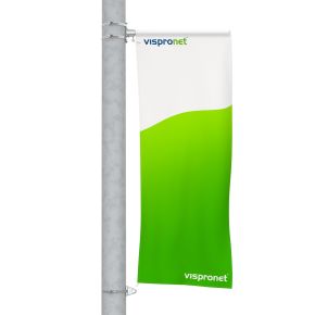 Street Banner mit Ausleger und Ösenhalterung