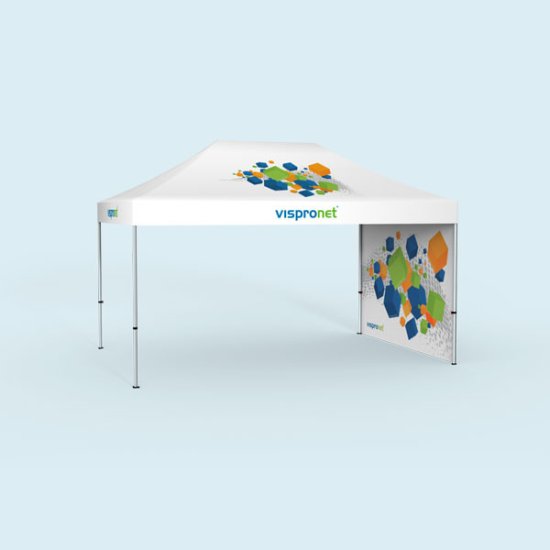 Tente pliable Select 3 x 4,5 m, imprimée - 1 cloison