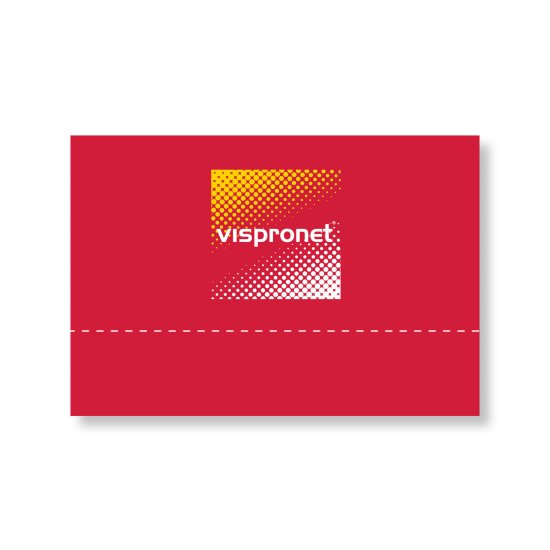 Cloison pleine avec impression de logo