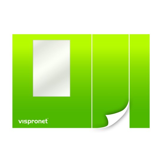 Cloison avec porte et fenêtre - avec impression