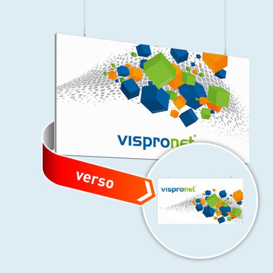 Cadre publicitaire suspendu Q-Frame® - paysage