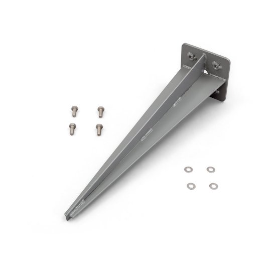 Clou au sol 460 mm / 115x115 mm pour store latéral - gris argenté