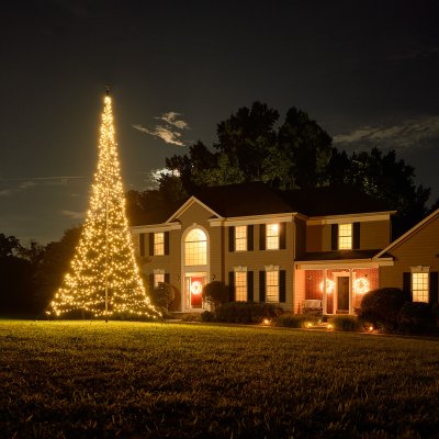 Sapin de Noël pour mât de drapeau de 7 m, Fairybell® 