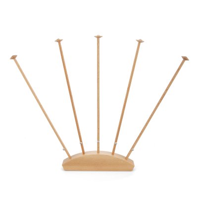 Support drapeaux de table, bois - quintuple - hauteur 42 cm