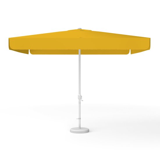 Petit parasol avec manivelle, carré – unicolore