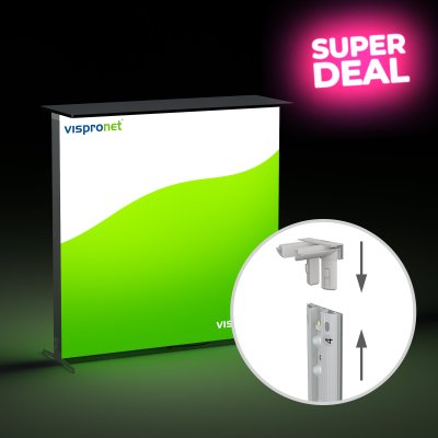 Comptoir d’exposition Lightbox click