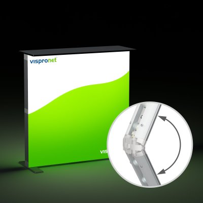 Comptoir d’exposition Lightbox pliable