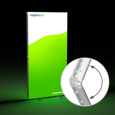 Mur d'exposition Lightbox pliable