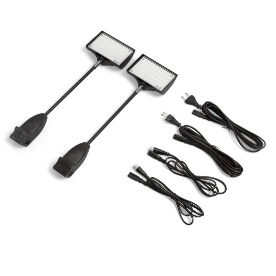 Spot LED pour mur d'affichage Pop Up scratch, noir, set de 2