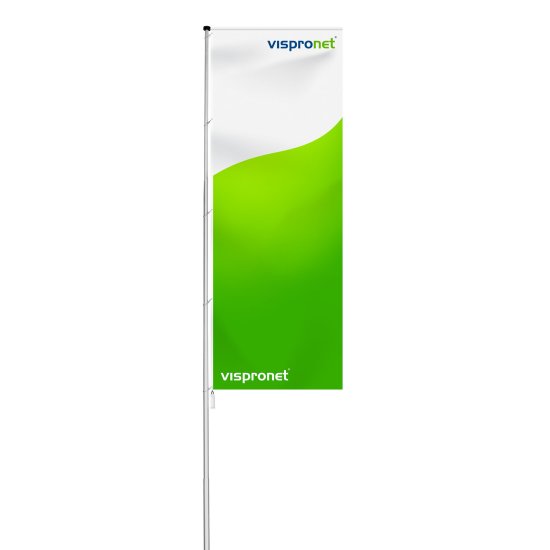 Drapeau avec/sans mât T-Pole® 100
