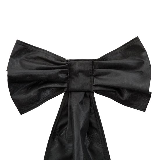 Nœud de deuil pour drapeau, noir, longueur 80 cm
