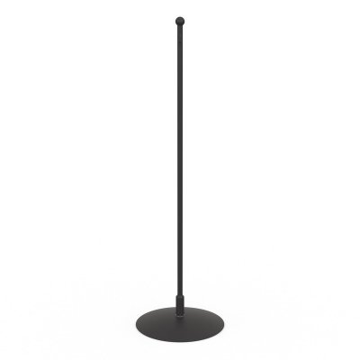 Support bannière de table, métal, noir - hauteur 30 cm