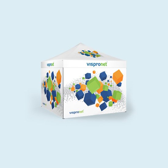 Tente pliable Select 3 x 3 m, imprimée, 4 cloisons