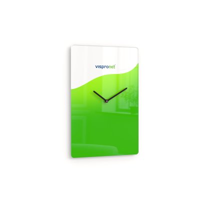 Horloge murale, rectangulaire - cadran central