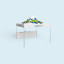 Pavillon Select avec 1 cloison mi-haute, longueur 4 m