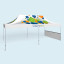 Pavillon Select : exemple avec 1 cloison mi-hauteur, longueur : 4 m