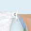 Coussin géant, rectangle – fixation du coussin à la housse