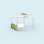 Pavillon pliable Select, exemple avec deux cloisons mi-hauteur