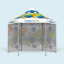 Tente pliable imprimée Select Hexagon 4 m, 3 parois pleines